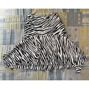 Coco Biance Zebra Print Plus Size Women's Skirt Sz L